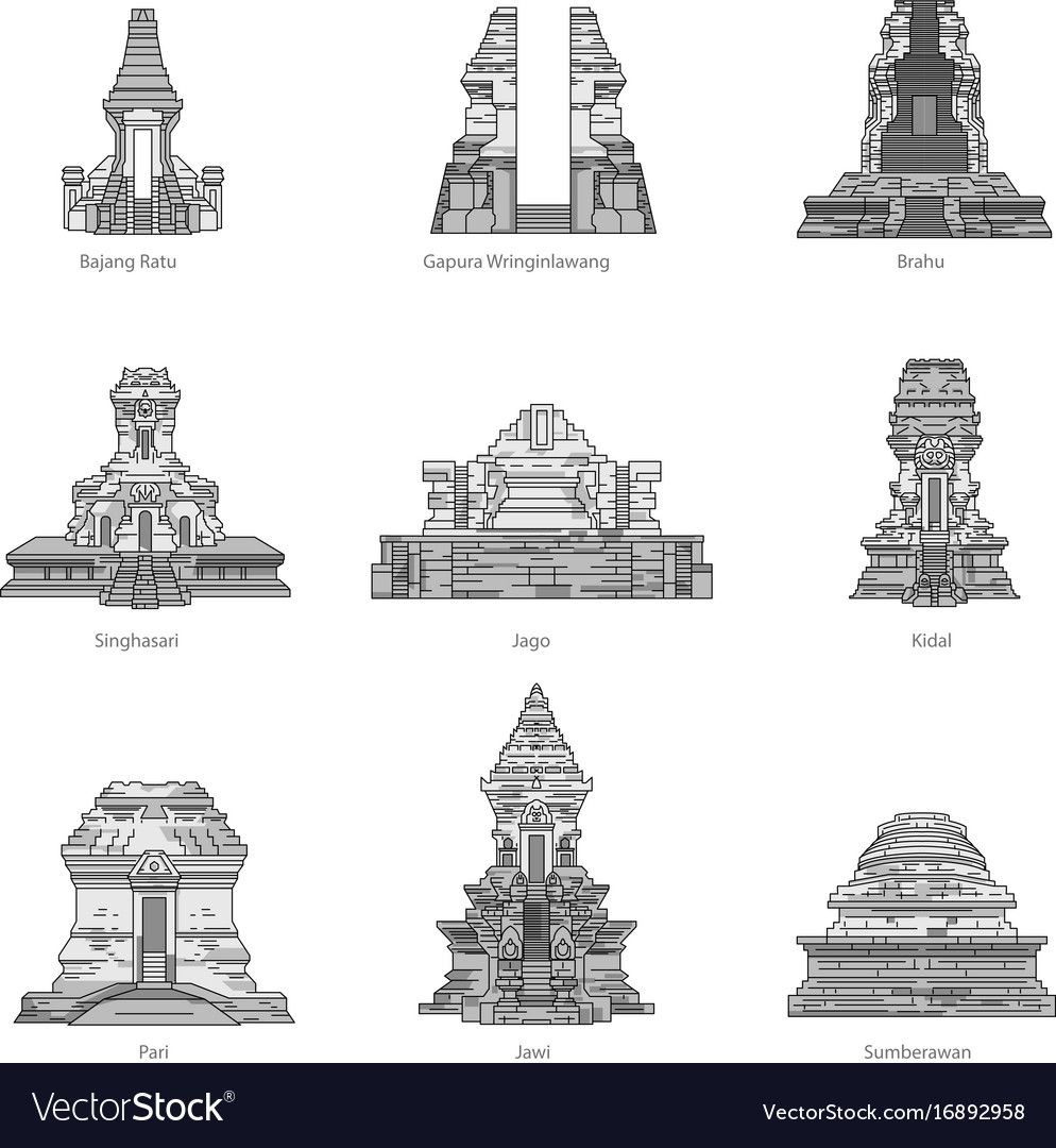 Detail Sketsa Gambar Kartun Gapura Nomer 7