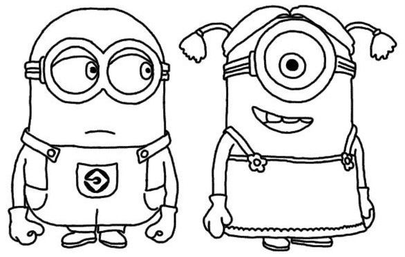 Detail Sketsa Gambar Kartun Minion Nomer 8