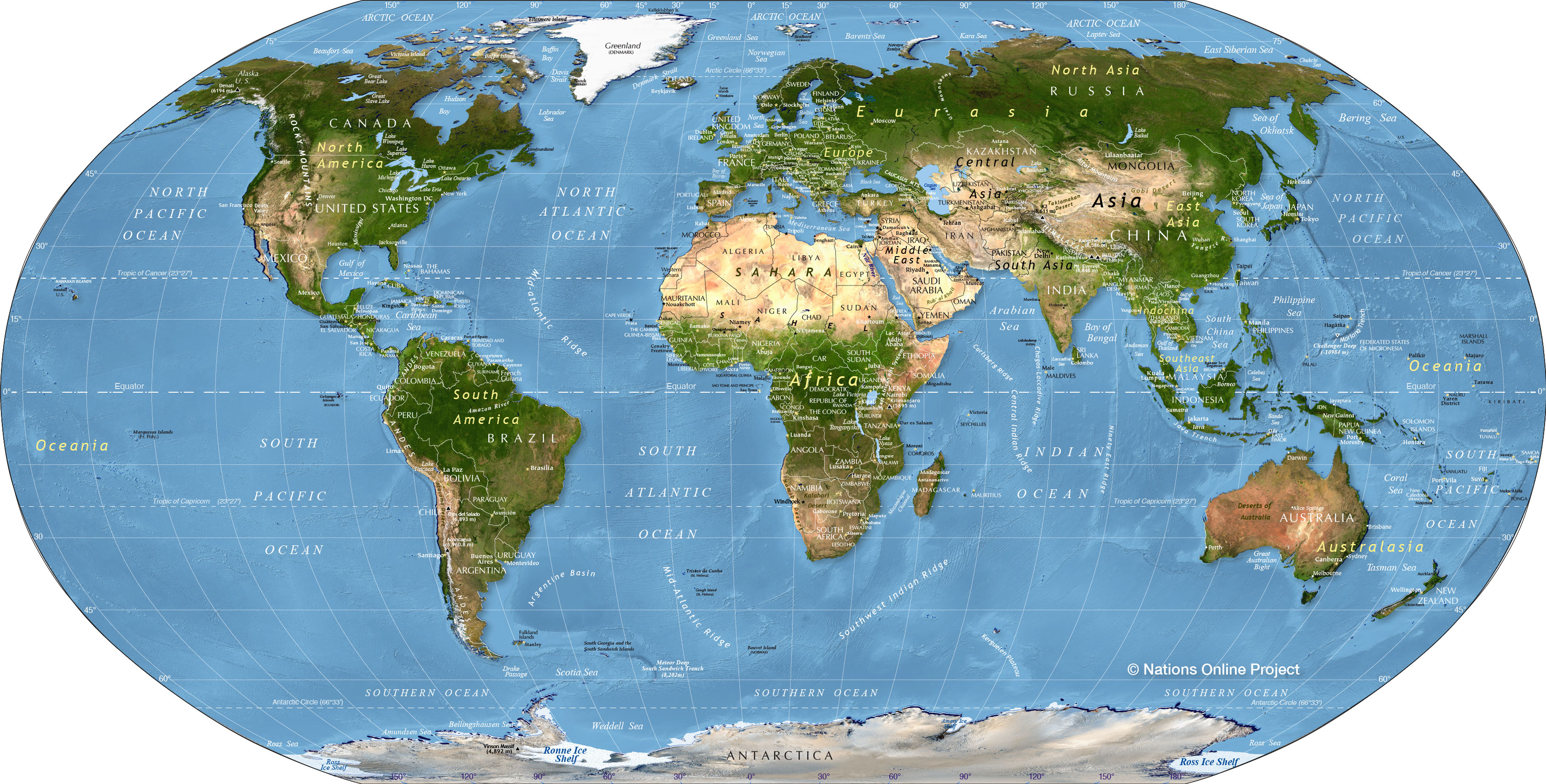 Where To Get A World Map - KibrisPDR
