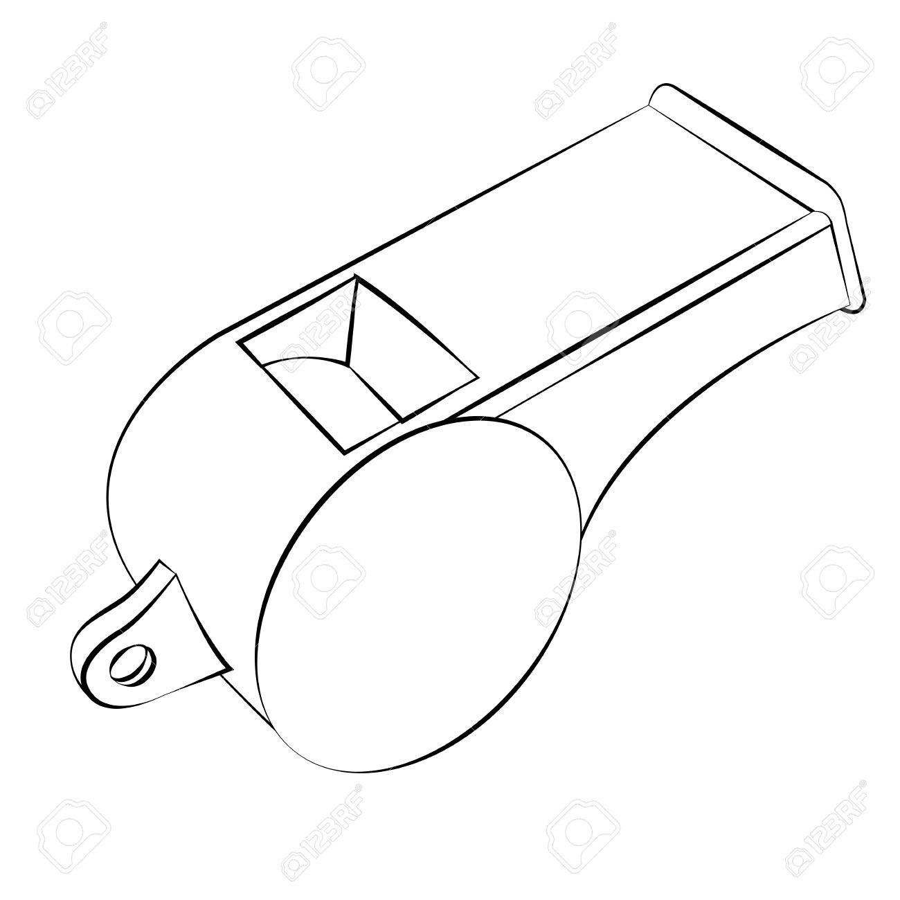 Detail Whistle Clipart Black And White Nomer 11