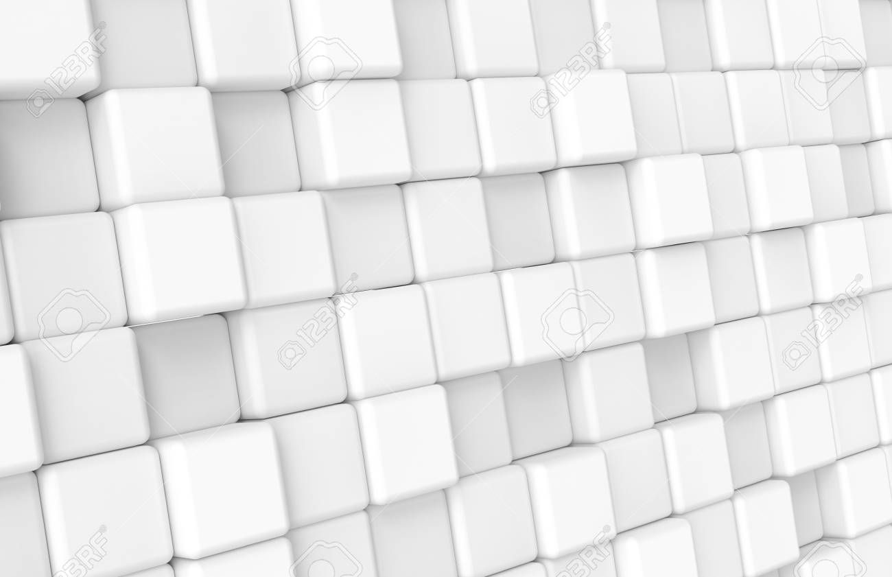 Detail White 3d Cube Wallpaper Nomer 5