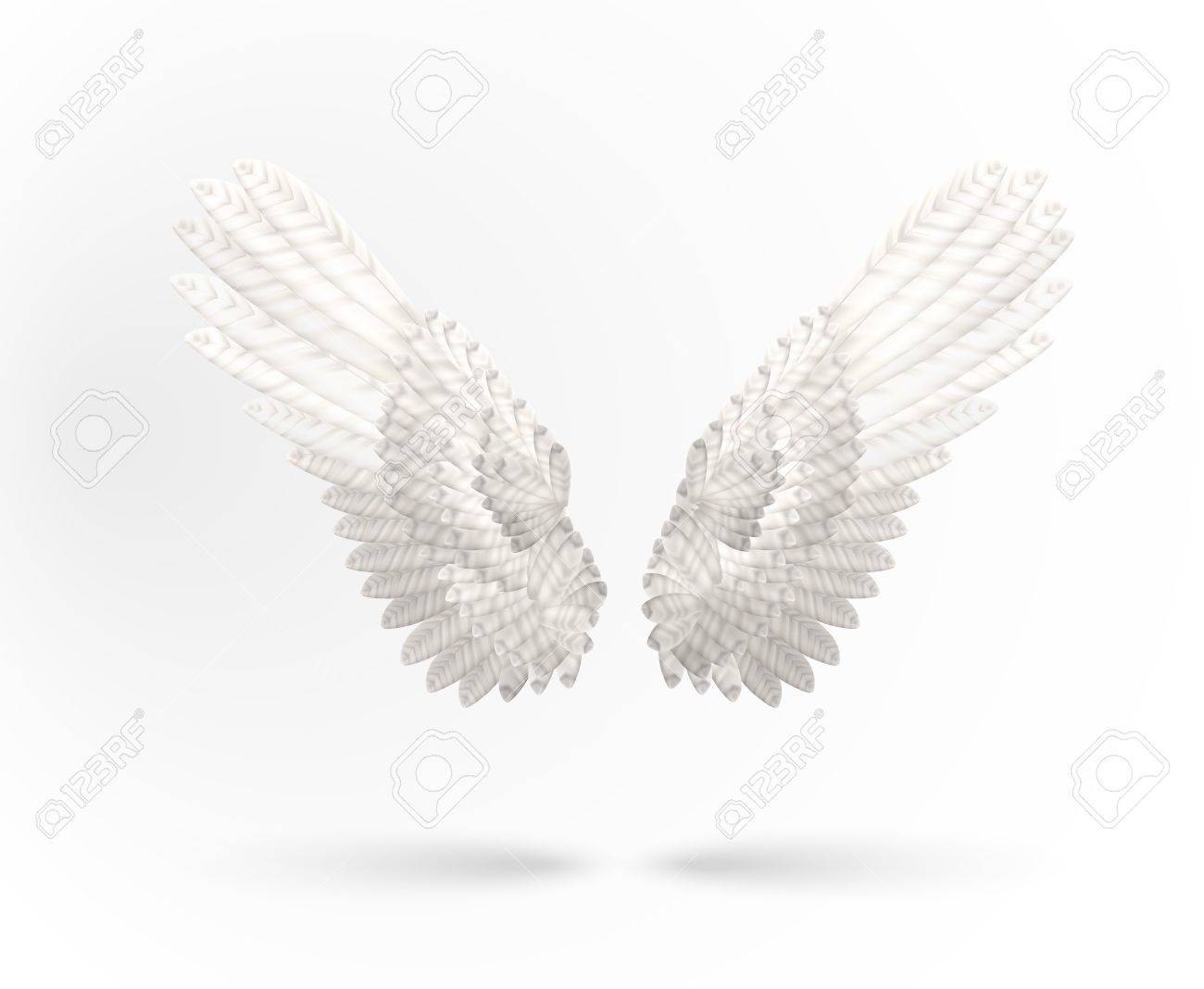 Detail White Angel Wings Background Nomer 36