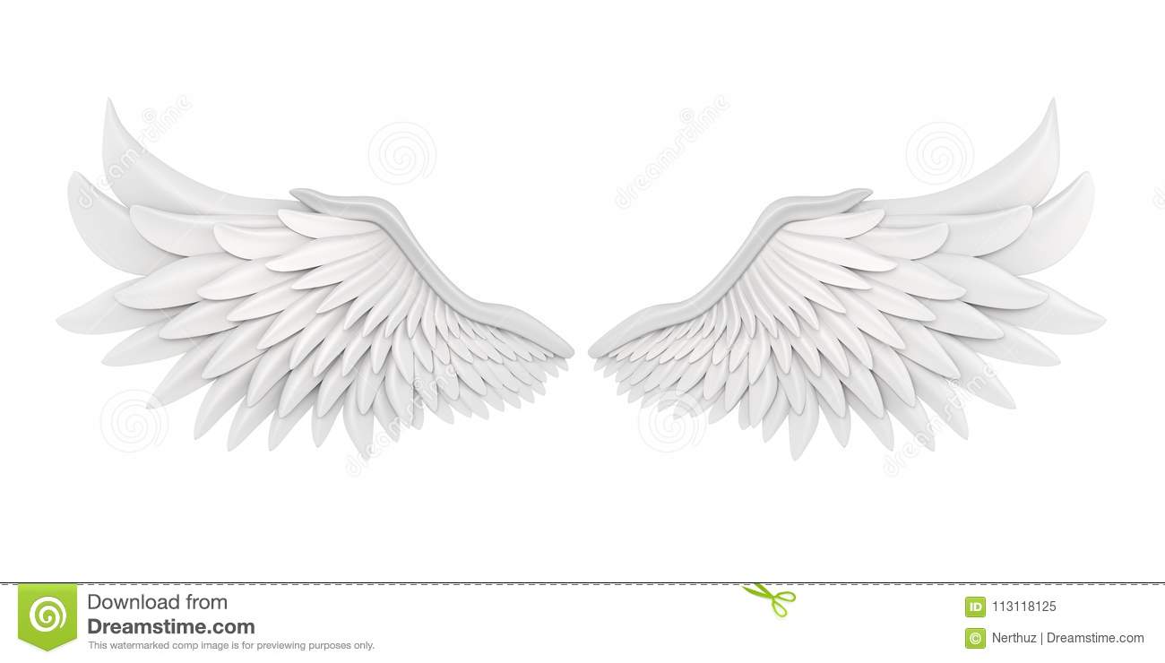 Detail White Angel Wings Background Nomer 9