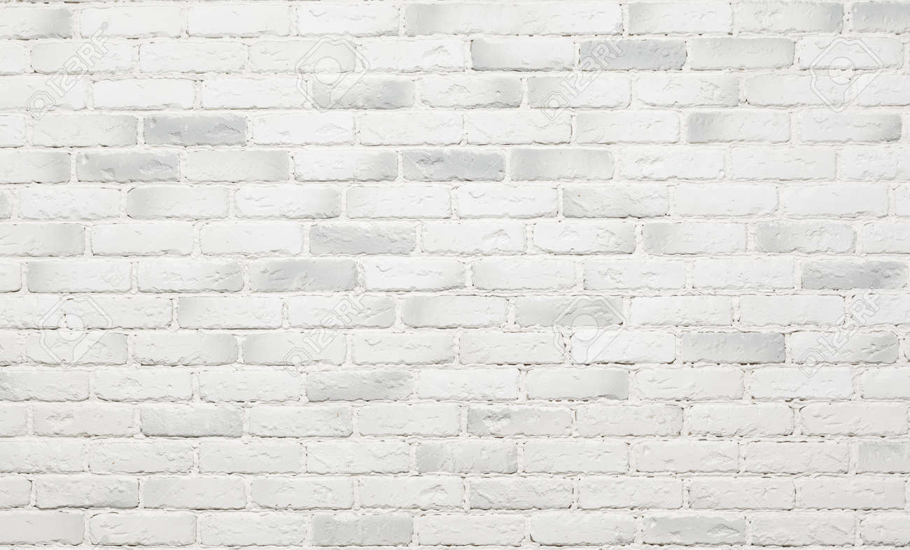 Detail White Brick Wall Background Nomer 7