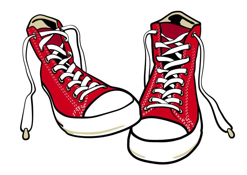 Detail White Converse Clipart Nomer 11