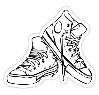 Detail White Converse Clipart Nomer 6