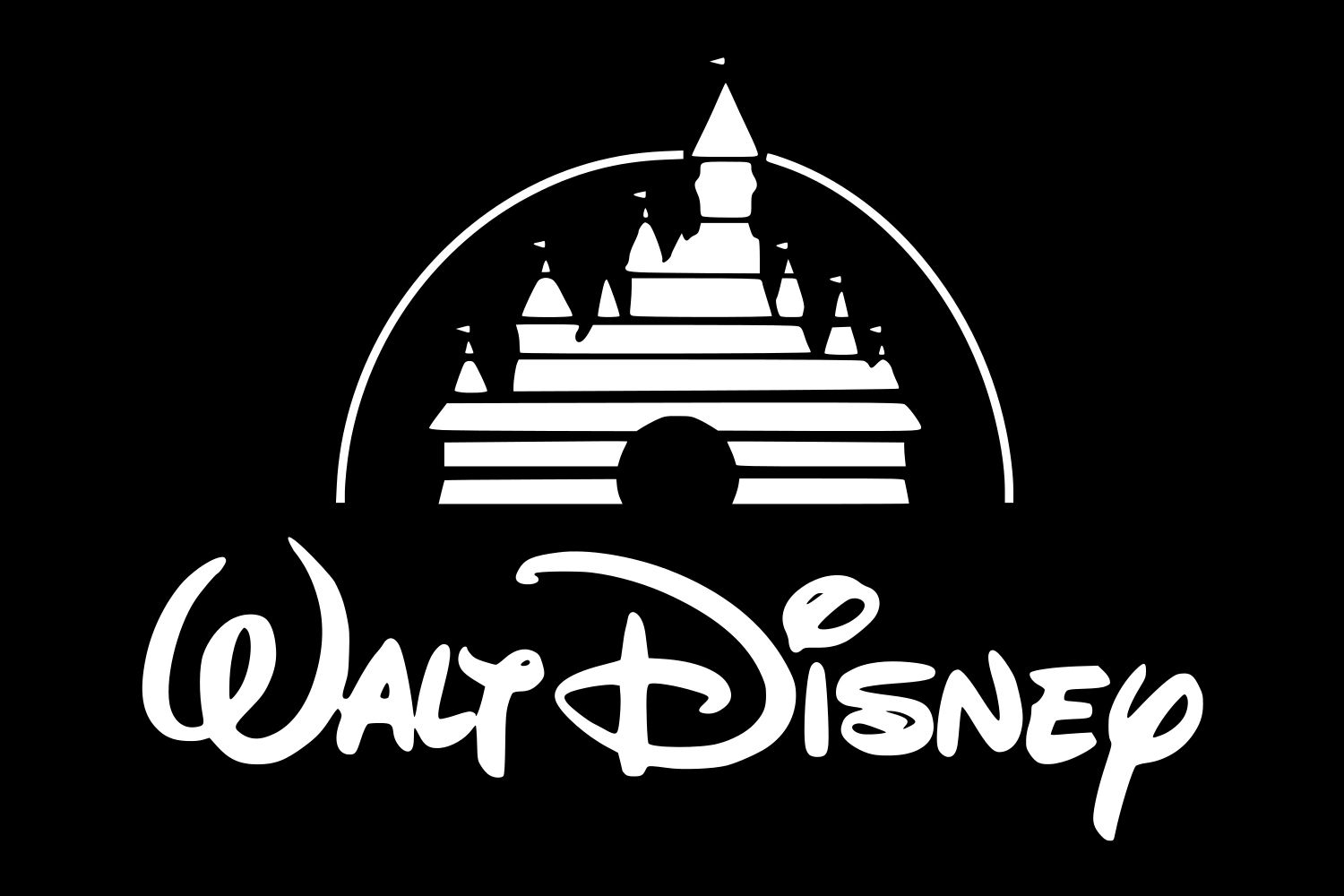 White Disney Logo - KibrisPDR
