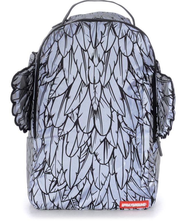 Detail White Feather Wings Backpack Nomer 49