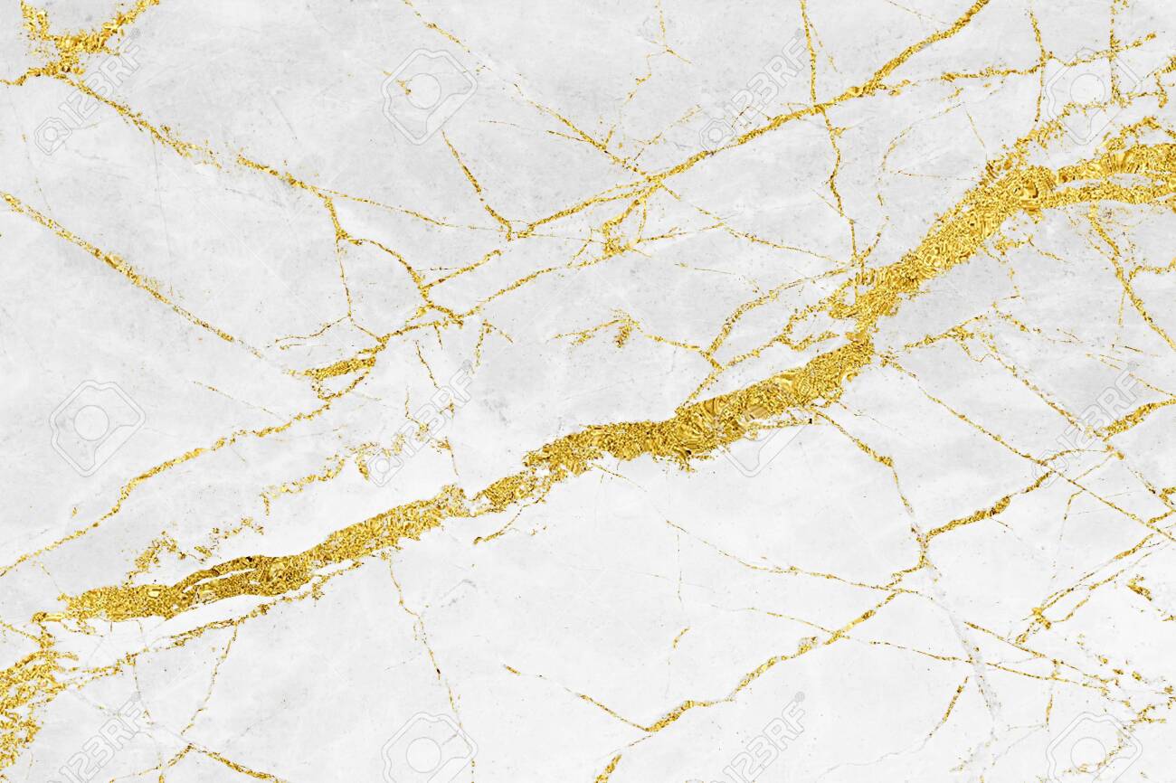 Detail White Gold Marble Background Nomer 11