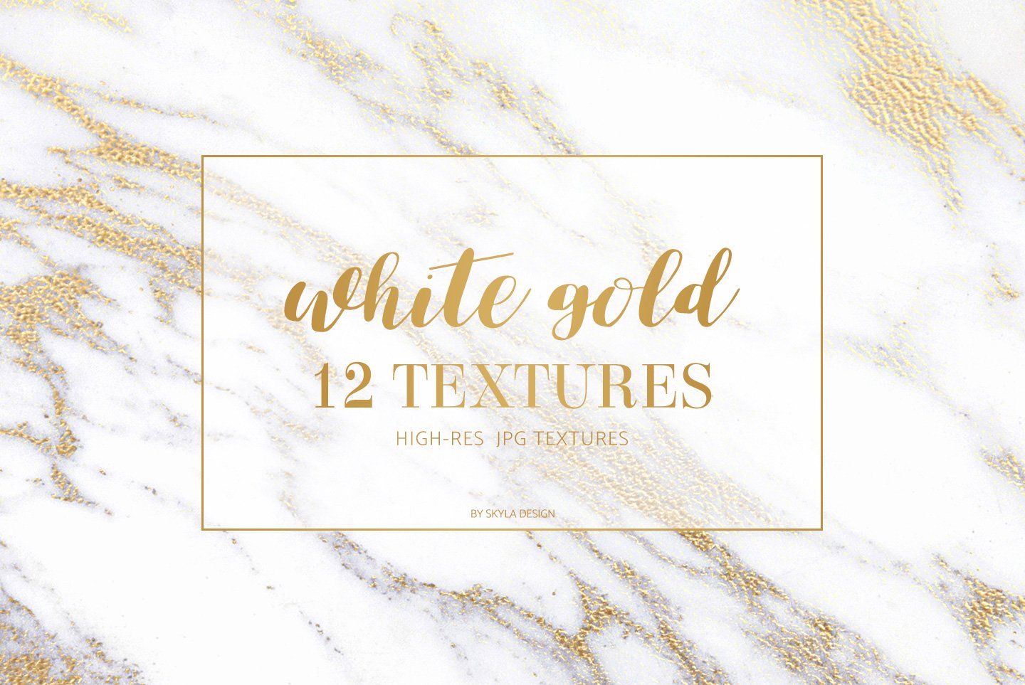 Detail White Gold Marble Background Nomer 27