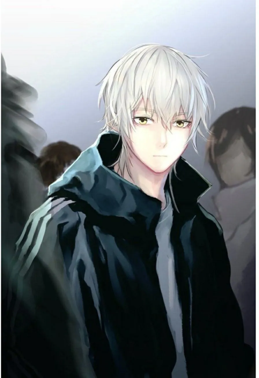 Detail White Haired Anime Boy Nomer 16