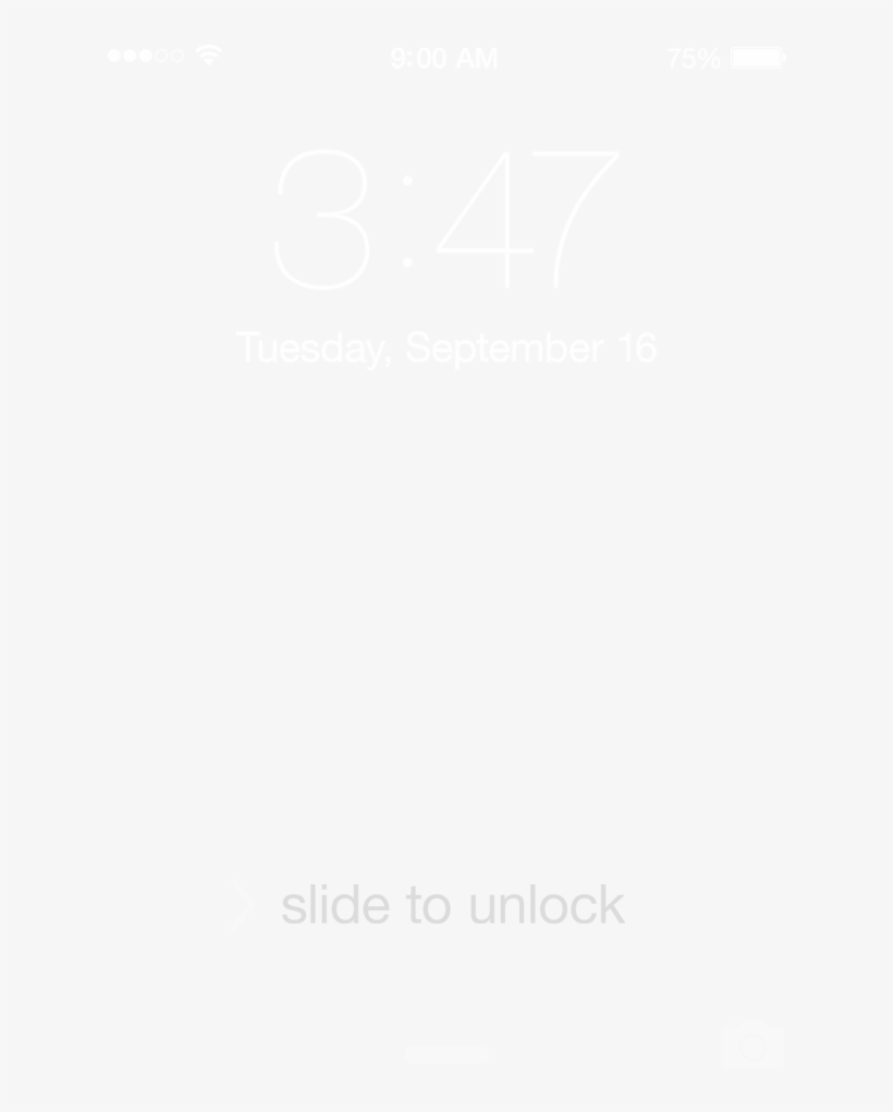 Detail White Lockscreen Nomer 36