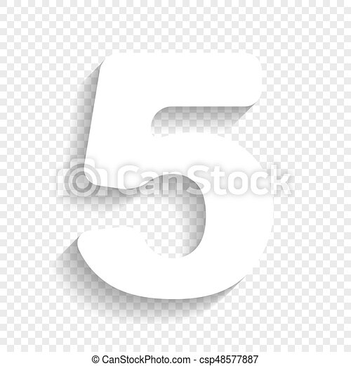 Detail White Number 5 Nomer 15