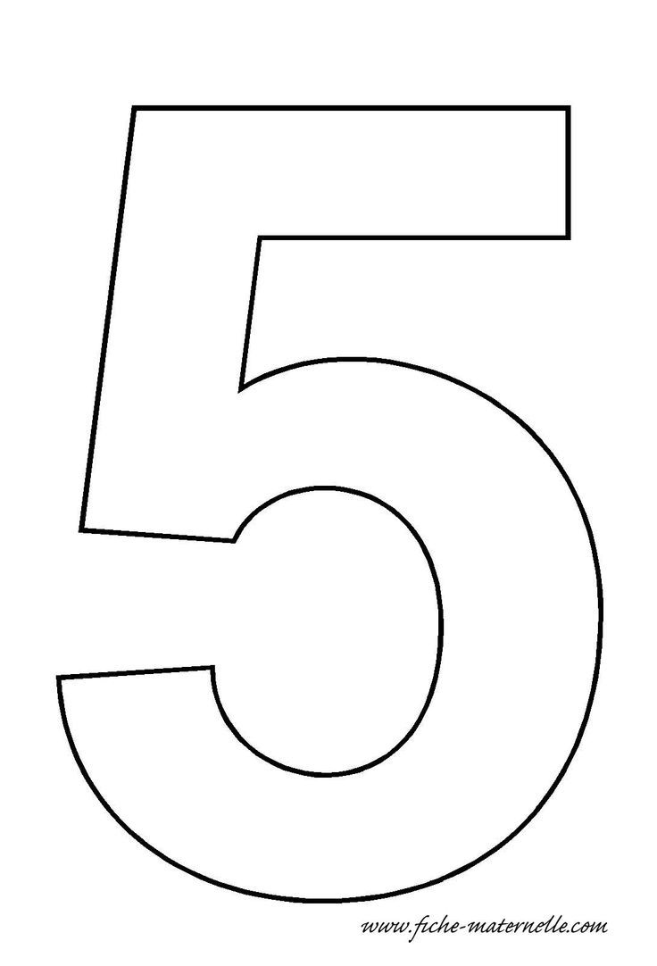 Detail White Number 5 Nomer 5
