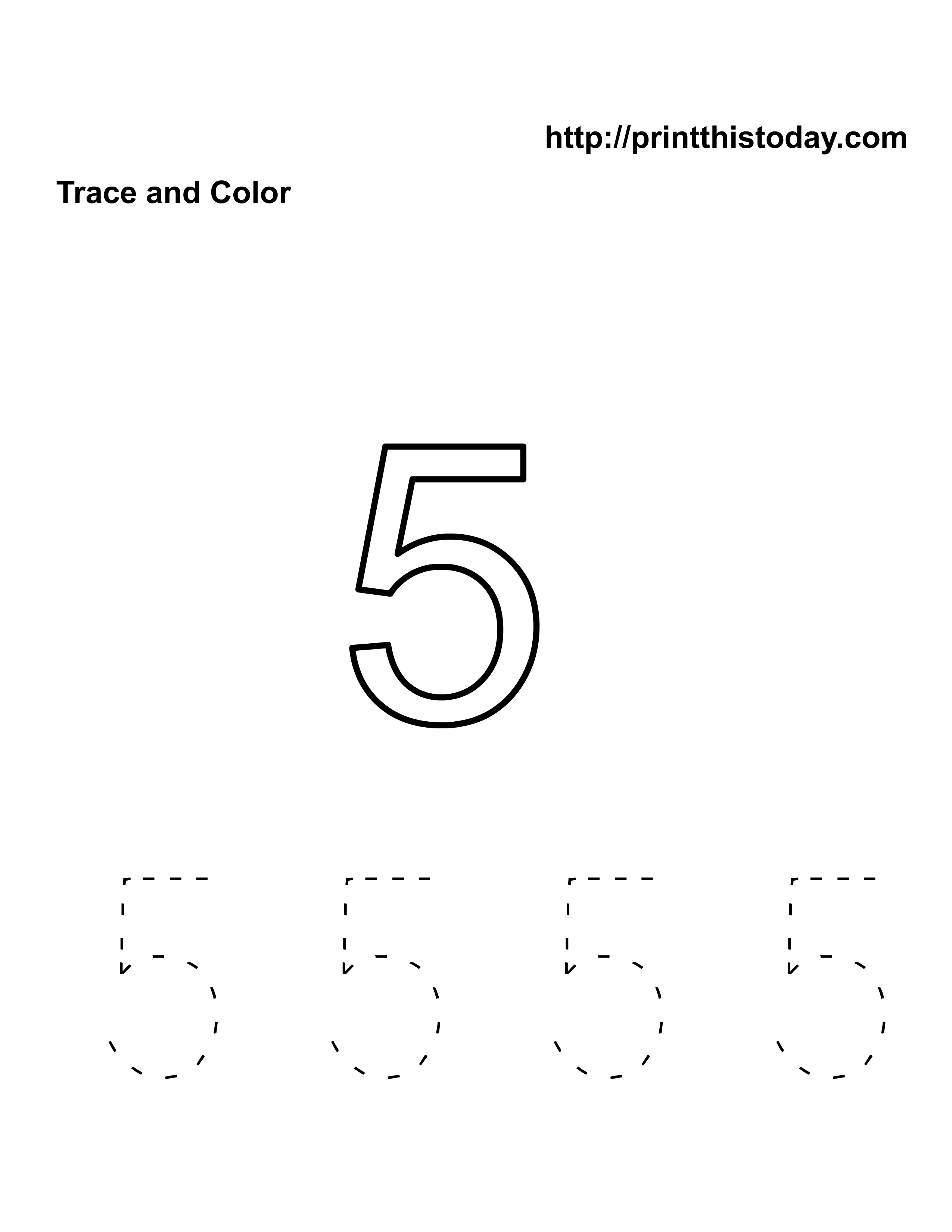 Detail White Number 5 Nomer 50
