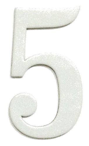 Detail White Number 5 Nomer 52