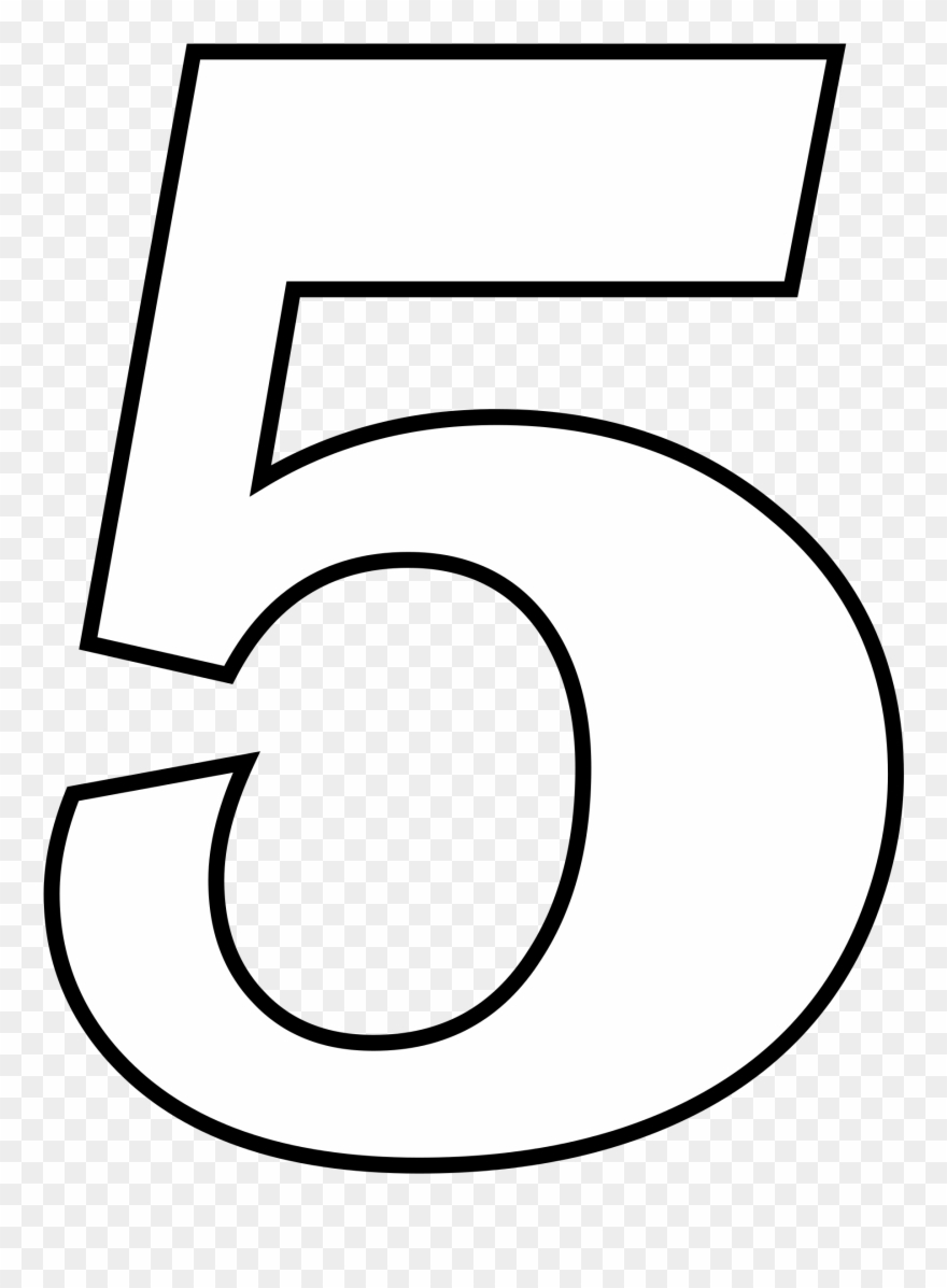Detail White Number 5 Nomer 8
