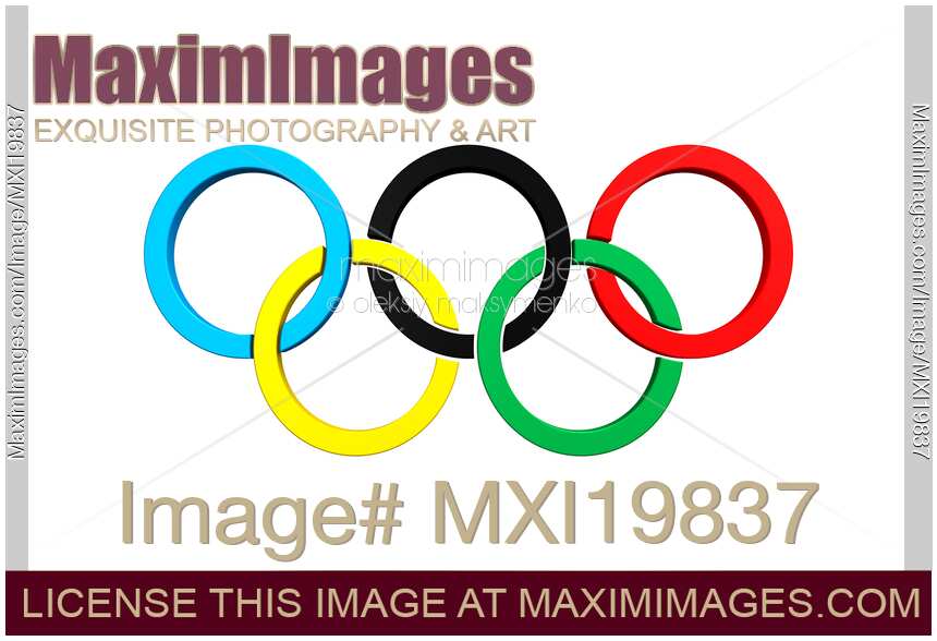 Detail White Olympic Rings Nomer 40