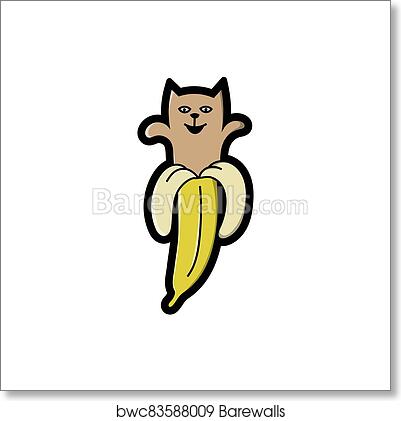 Banana Cat Painting - KibrisPDR