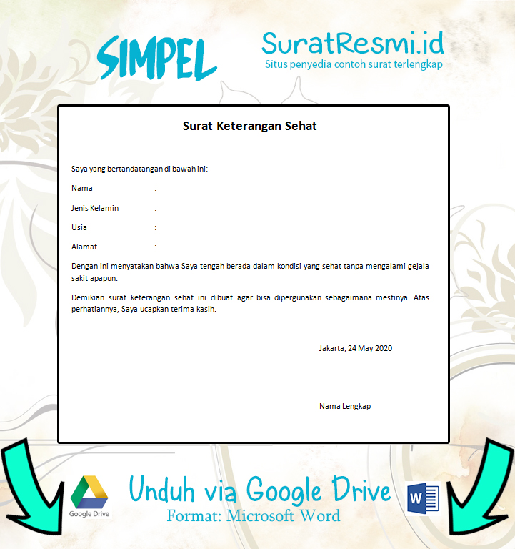 Detail Download Contoh Surat Pernyataan Nomer 47