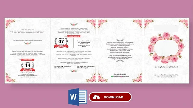 Detail Download Contoh Undangan Pernikahan Nomer 8