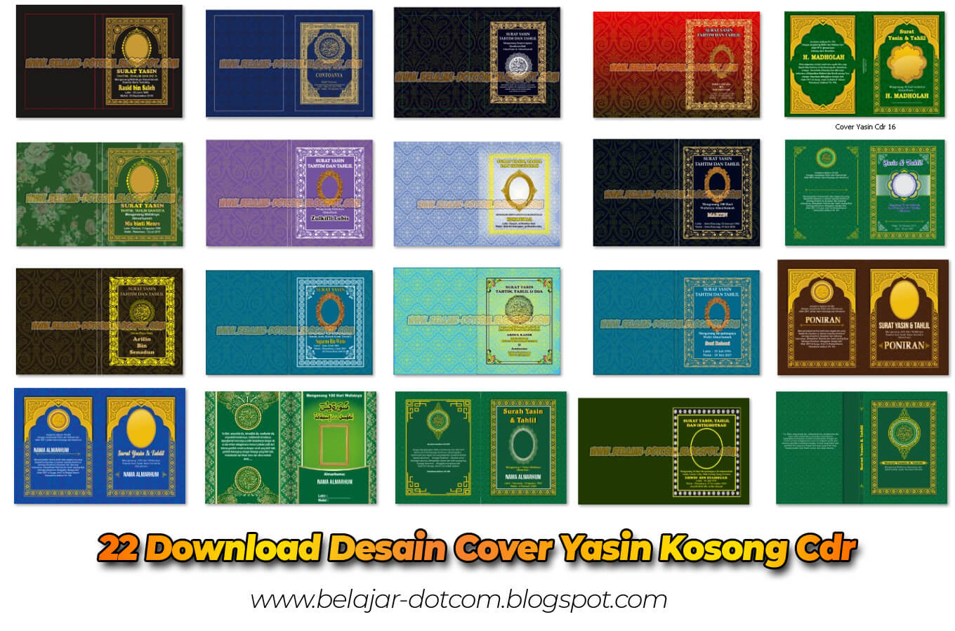 Download Cover Yasin Cdr X4 Gratis - KibrisPDR