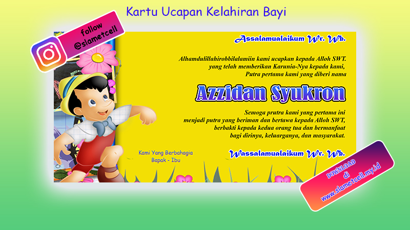 Detail Download Desain Kartu Ucapan Kelahiran Bayi Nomer 20