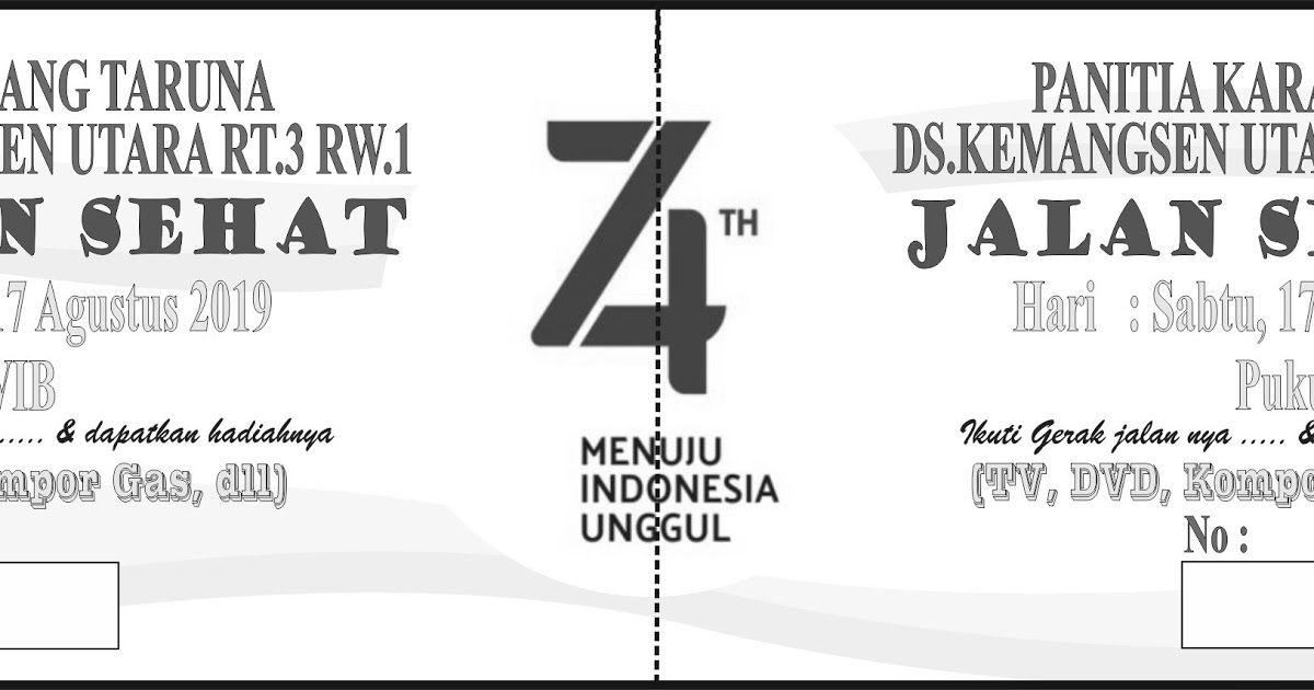 Detail Download Desain Kupon Jalan Sehat Cdr Nomer 16