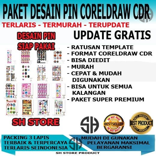 Detail Download Desain Pin Coreldraw Nomer 15