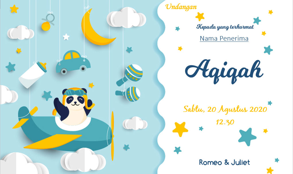 Detail Download Desain Undangan Aqiqah Nomer 27