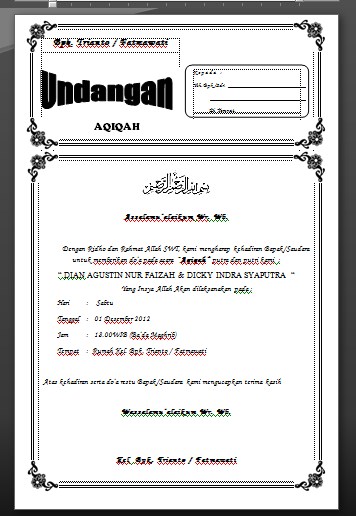 Detail Download Desain Undangan Aqiqah Nomer 39