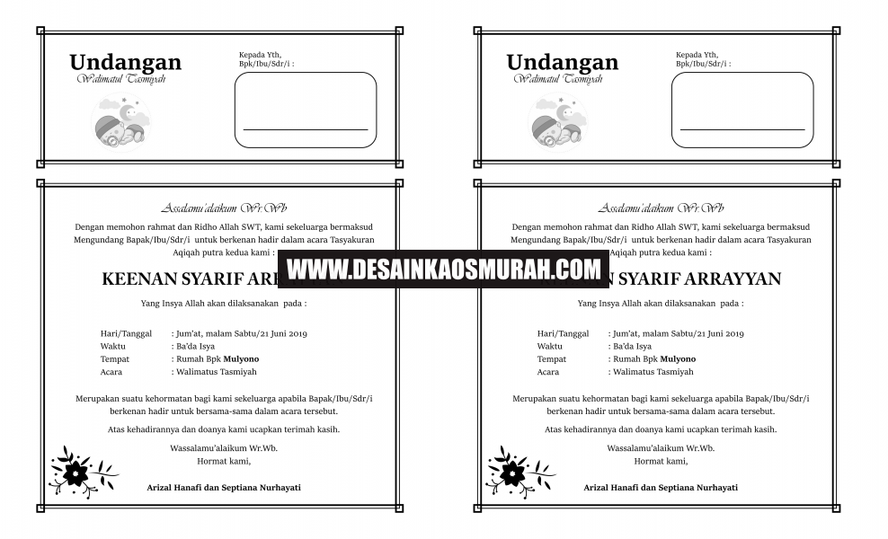 Detail Download Desain Undangan Aqiqah Nomer 52
