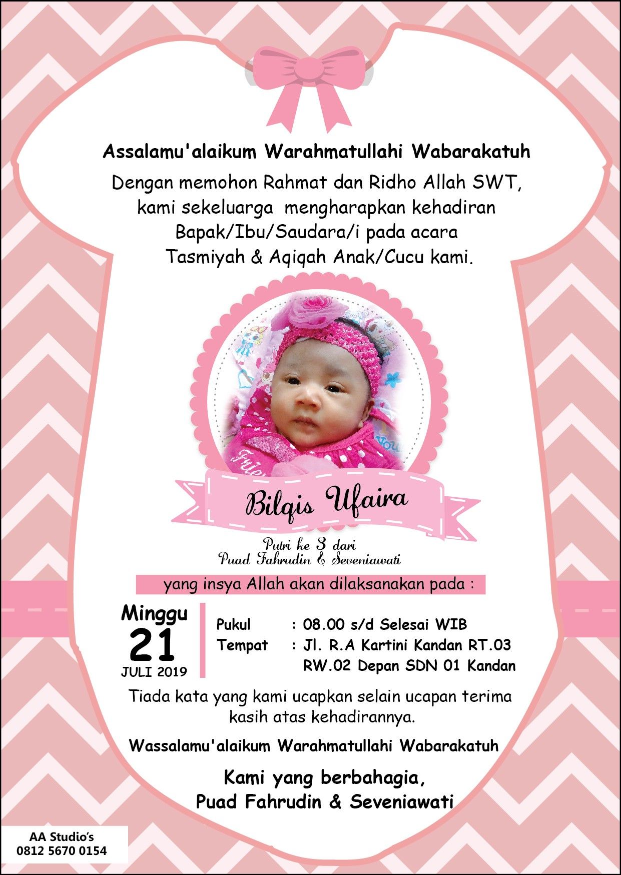 Detail Download Desain Undangan Aqiqah Coreldraw Nomer 39