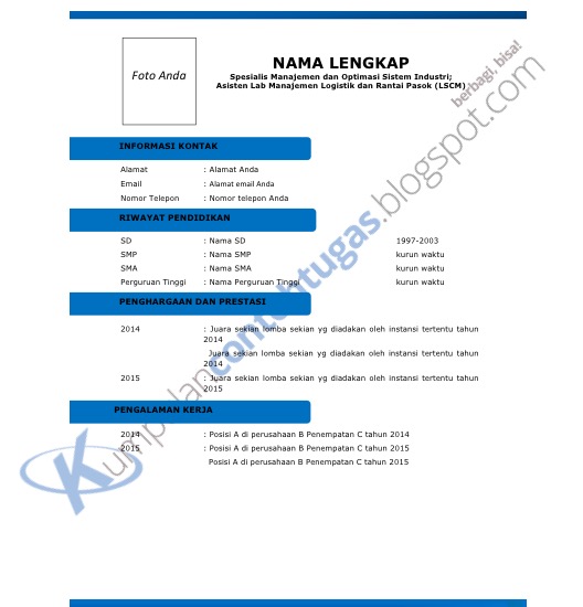 Detail Download File Cv Kosong Pdf Nomer 28