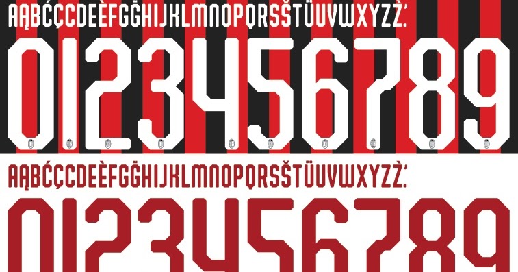 Detail Download Font Ac Milan Nomer 13