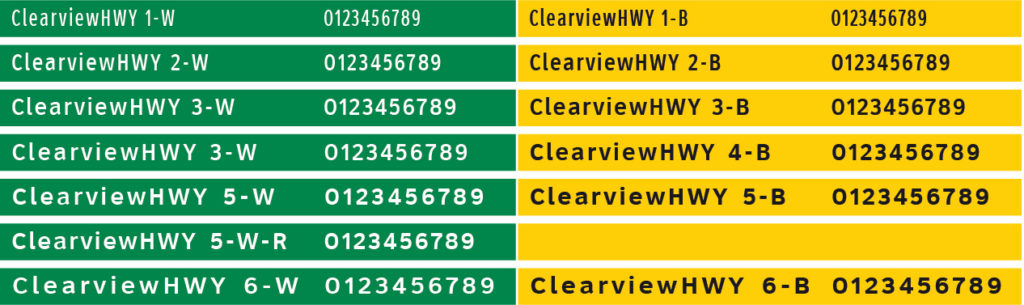 Detail Download Font Clearview Highway Nomer 2