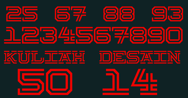 Detail Download Font Nomor Start Nomer 14