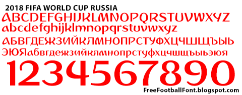 Download Font Piala Dunia 2018 - KibrisPDR