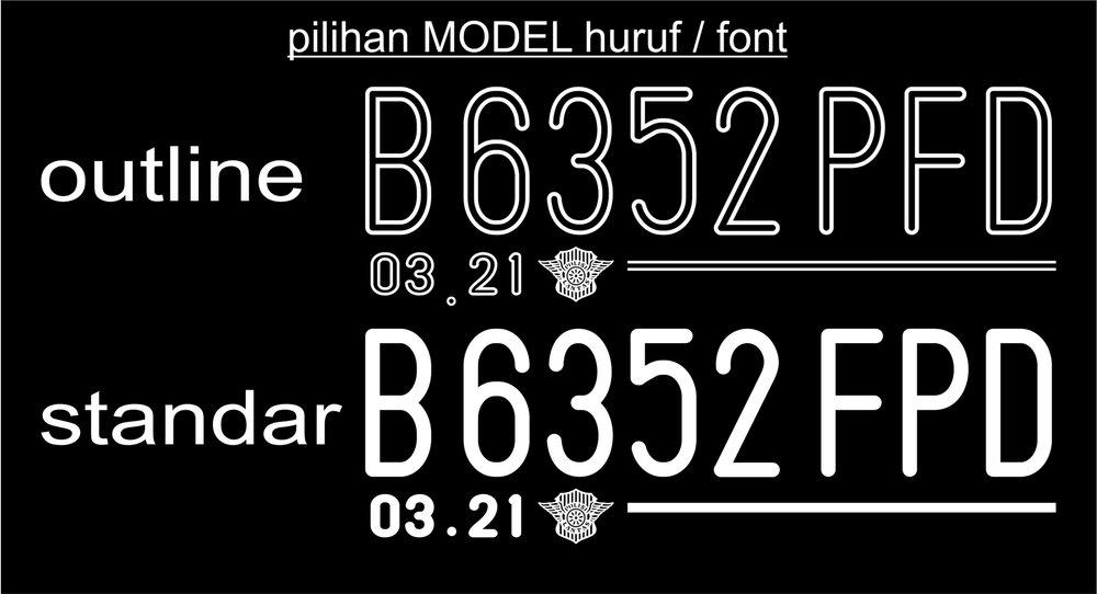 Detail Download Font Plat Nomor Polisi Nomer 12