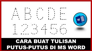 Detail Download Font Putus Putus Word Nomer 44