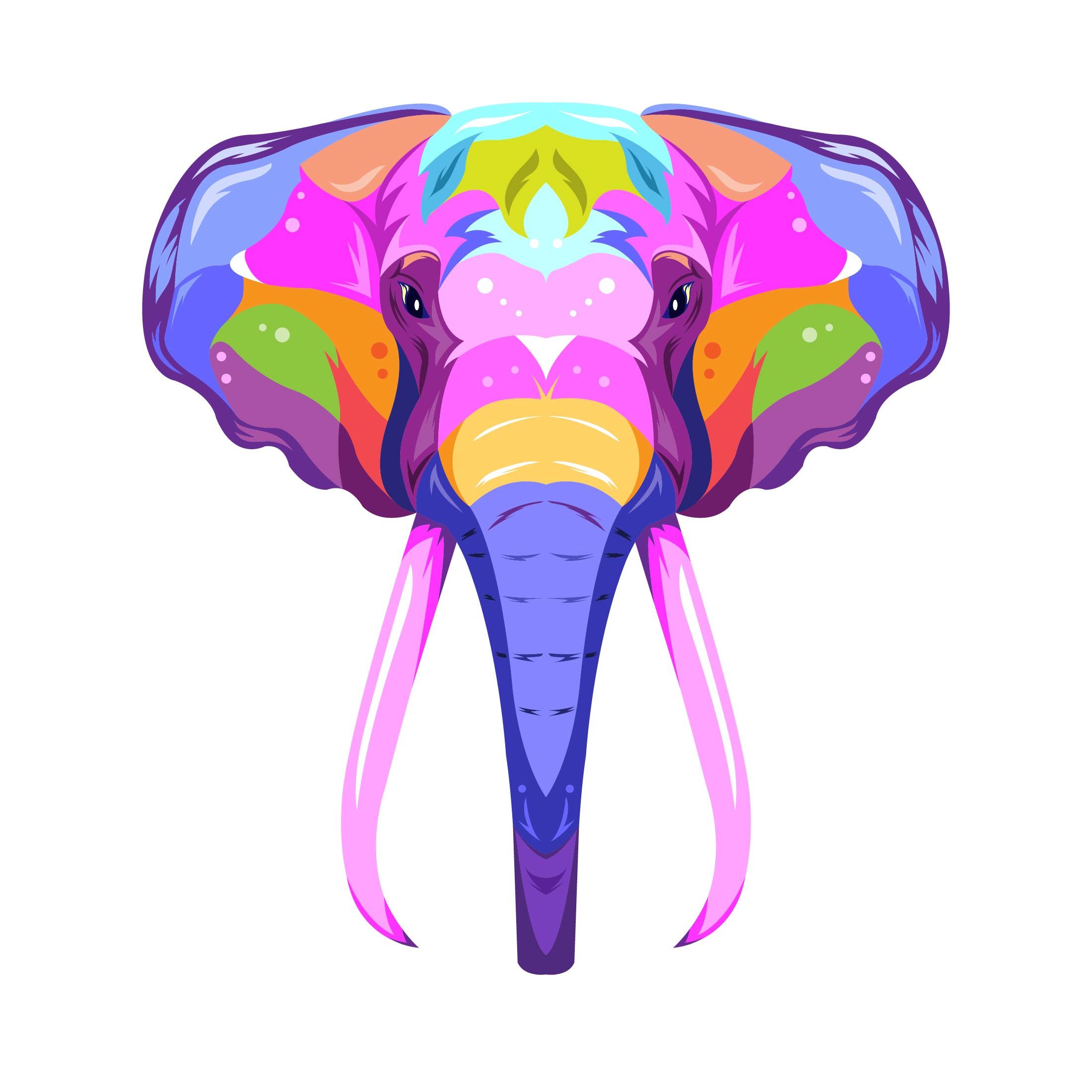 Elefant Pop Art - KibrisPDR