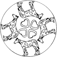 Detail Mandala Pferd Nomer 3