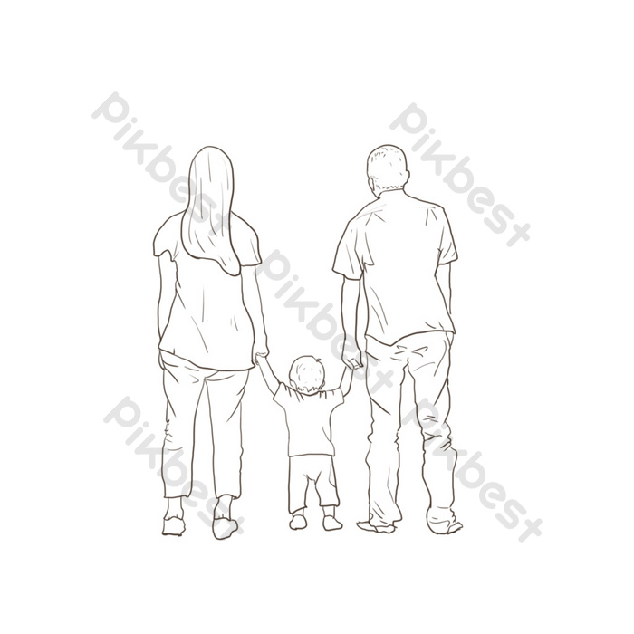 Detail Sketsa Gambar Keluarga Nomer 8