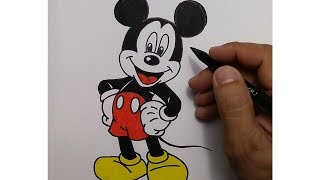 Detail Sketsa Gambar Kepala Kartun Mickey Mouse Nomer 10