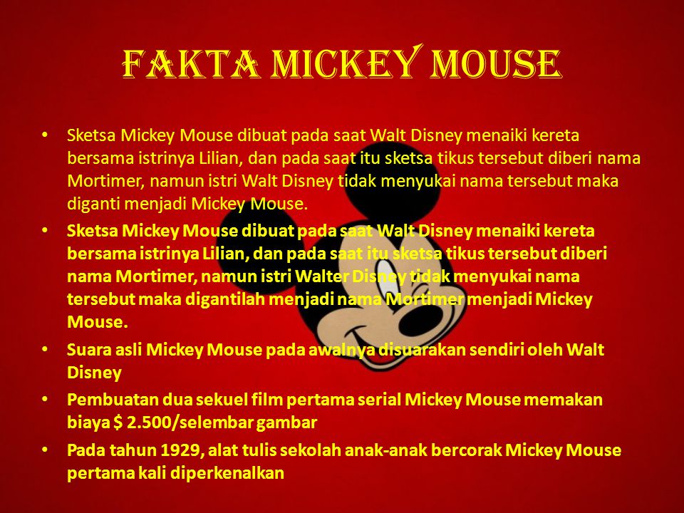 Detail Sketsa Gambar Kepala Kartun Mickey Mouse Nomer 42