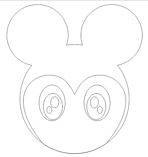 Detail Sketsa Gambar Kepala Kartun Mickey Mouse Koleksi Nomer 49