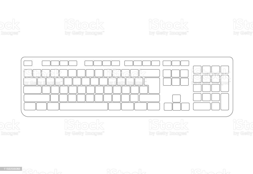 Detail Sketsa Gambar Keyboard Komputer Nomer 21