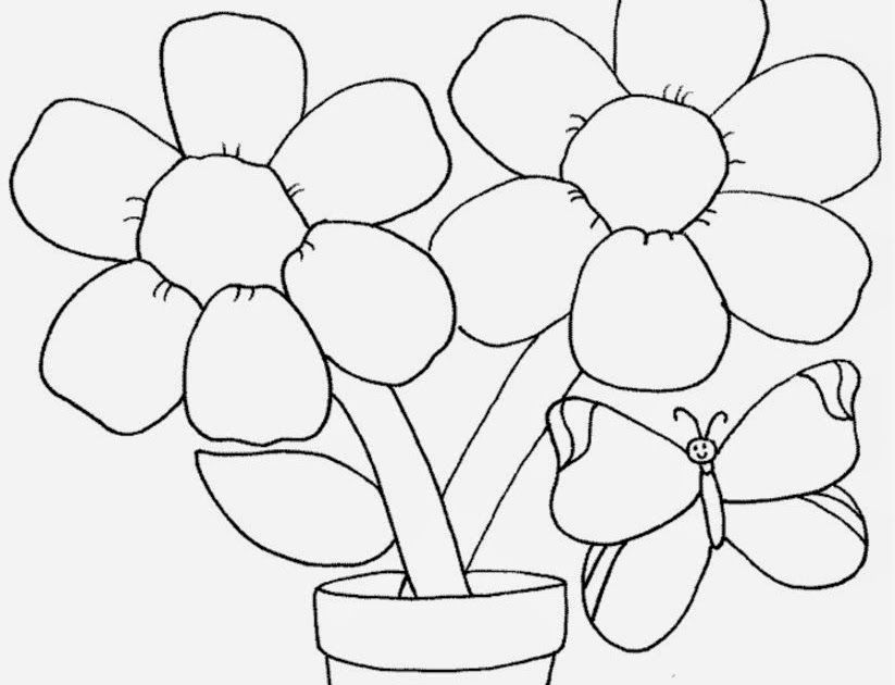 Detail Sketsa Gambar Kolase Bunga Nomer 9