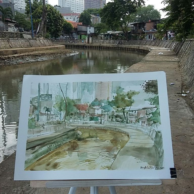 Detail Sketsa Gambar Kota Jakarta Nomer 38