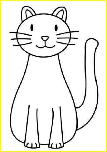 Detail Sketsa Gambar Kucing Lucu Nomer 12